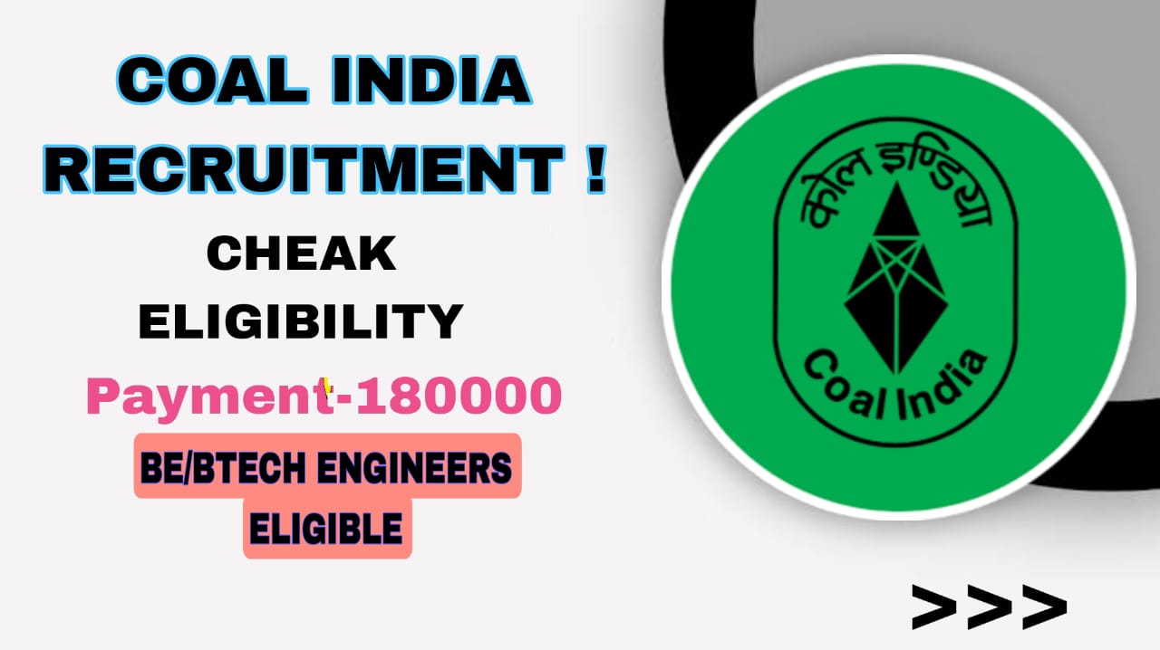 COAL INDIA RECRUITMENT FOR 640 VACANCIES !!