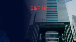 S & P Hiring Apprentice For Data Management Apply Online
