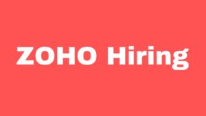 Zoho Hiring Fresh Graduate Student for Web Developers