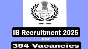 Intelligence Bureau Recruitment Diploma and Engineering Student Can Apply